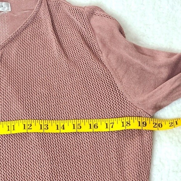 August Silk Womens Open Knit Drape Front Viscose Cardigan Size M - Picture 11 of 15